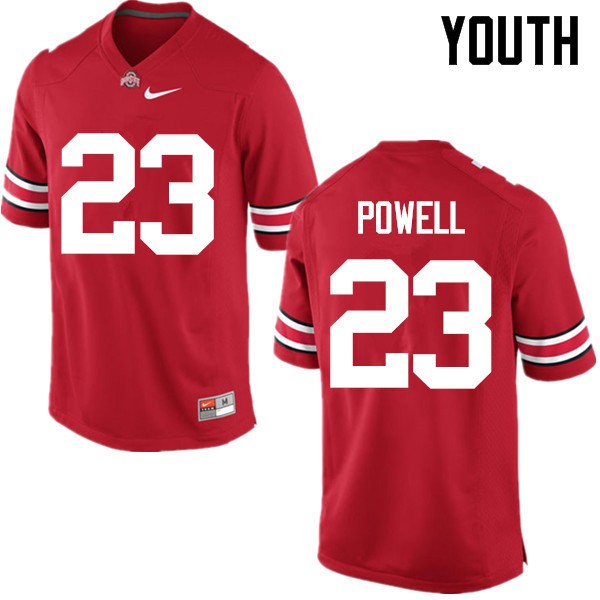 Ohio State Buckeyes #23 Tyvis Powell Youth High School Jersey Red